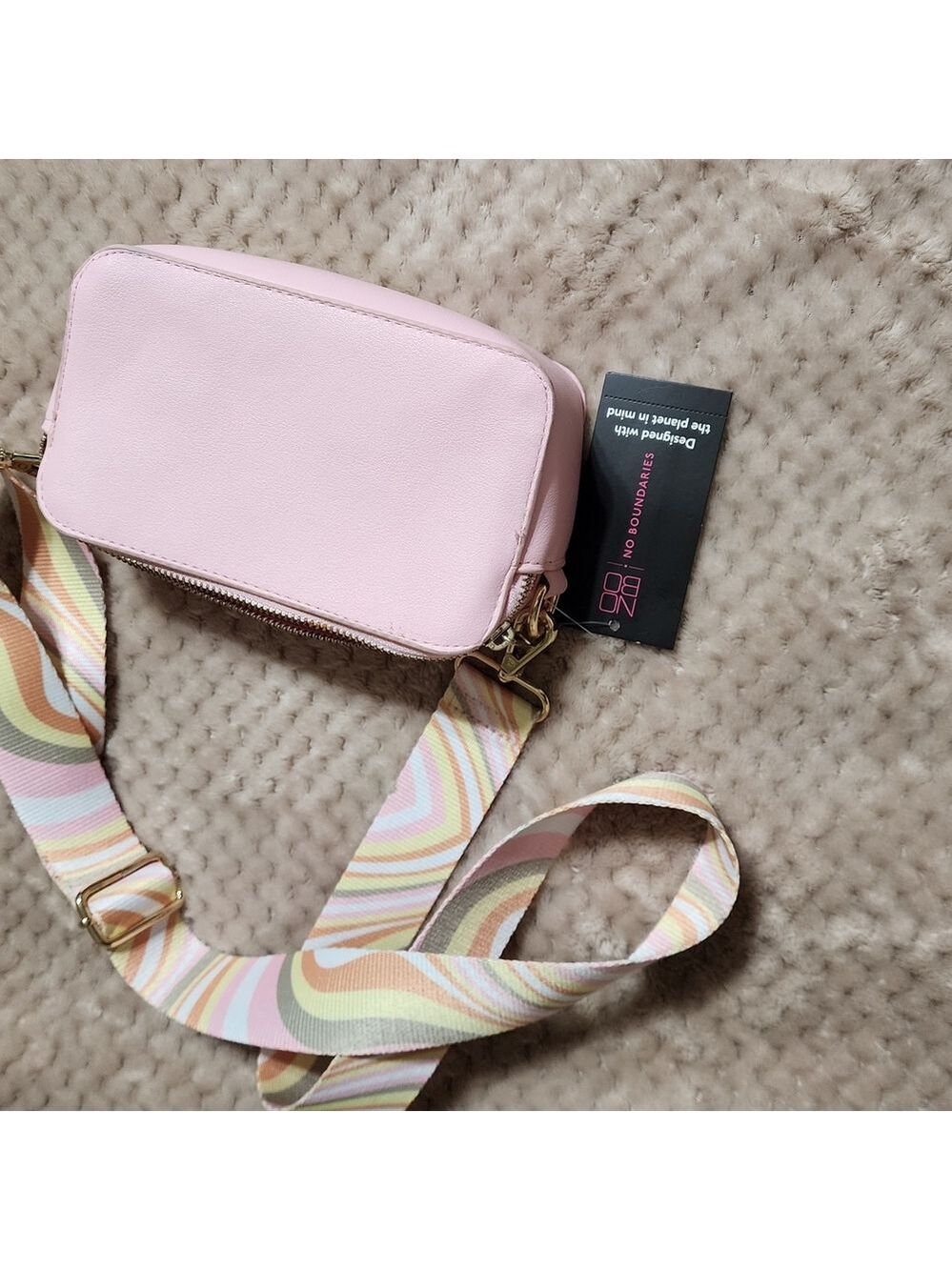 No Boundaries Pink Crossbody Bag